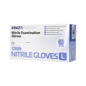 Powder-free nitrile gloves size M 100 pcs.- blue